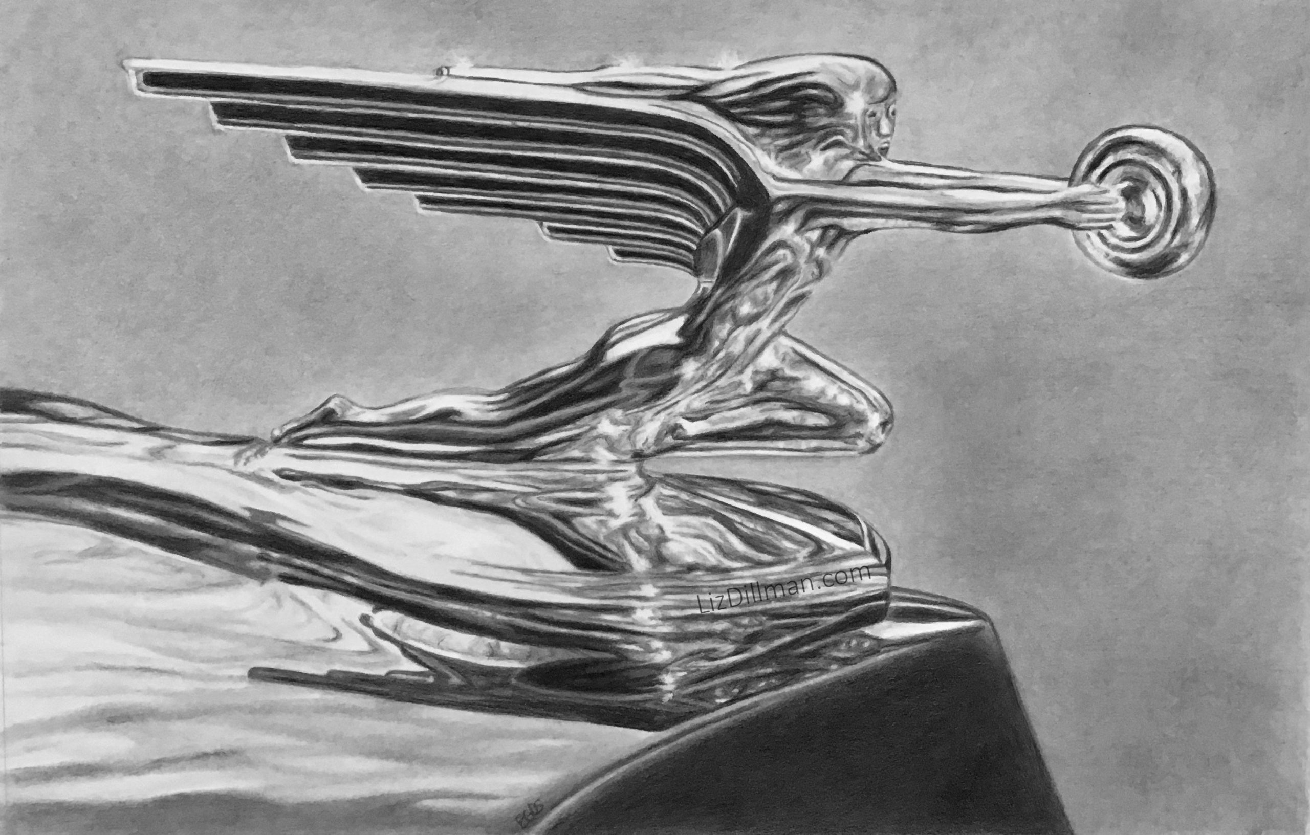 1936 Packard
Graphite on Paper
12.5" X 8"