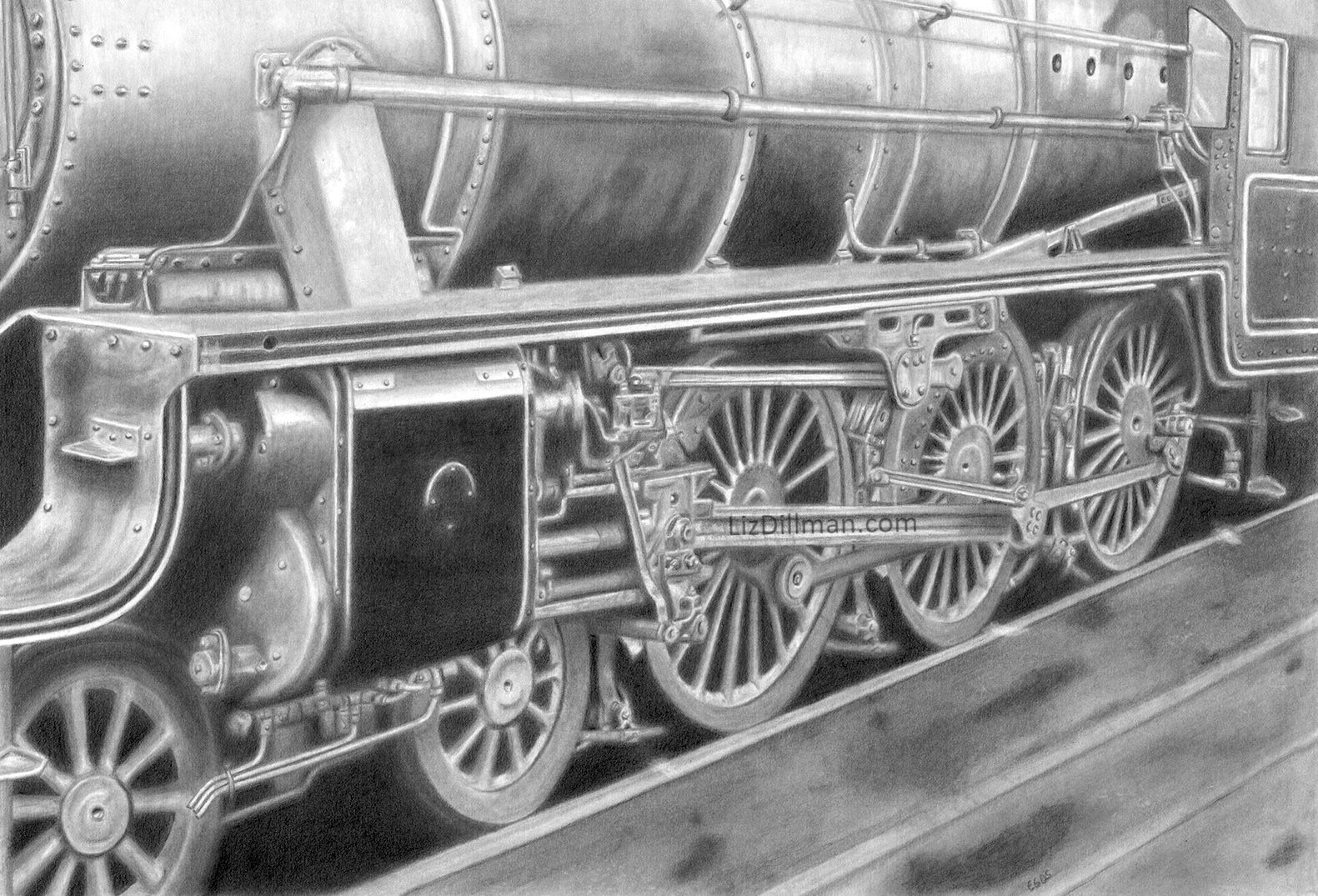 Train 
Graphite on Paper
22" x 15"